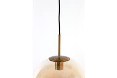 Light & Living Hanglamp 3L 120x30x30 Cm MEDINA Glas Amber+goud
