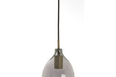 Light & Living Hanglamp 3L Ø35x32 Cm LUKARO Antiek Brons+glas Smoke