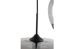 Light & Living Hanglamp 3L Ø40x160 Cm MAYSON Smoke Glas-mat Zwart