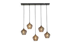 Light & Living Hanglamp 5L 100x20x122 Cm ALVARO Antiek Brons