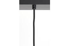 Light & Living Hanglamp 5L 110x22x32 Cm LEKAR Zwart+smoke Glas