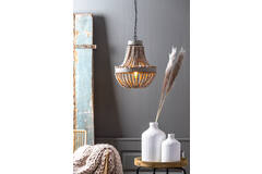 Light & Living Hanglamp Kralen Ø35 5x45 Cm LUNA Oud Wit