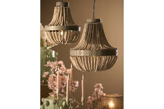 Light & Living Hanglamp Kralen Ø35 5x45 Cm LUNA Oud Wit