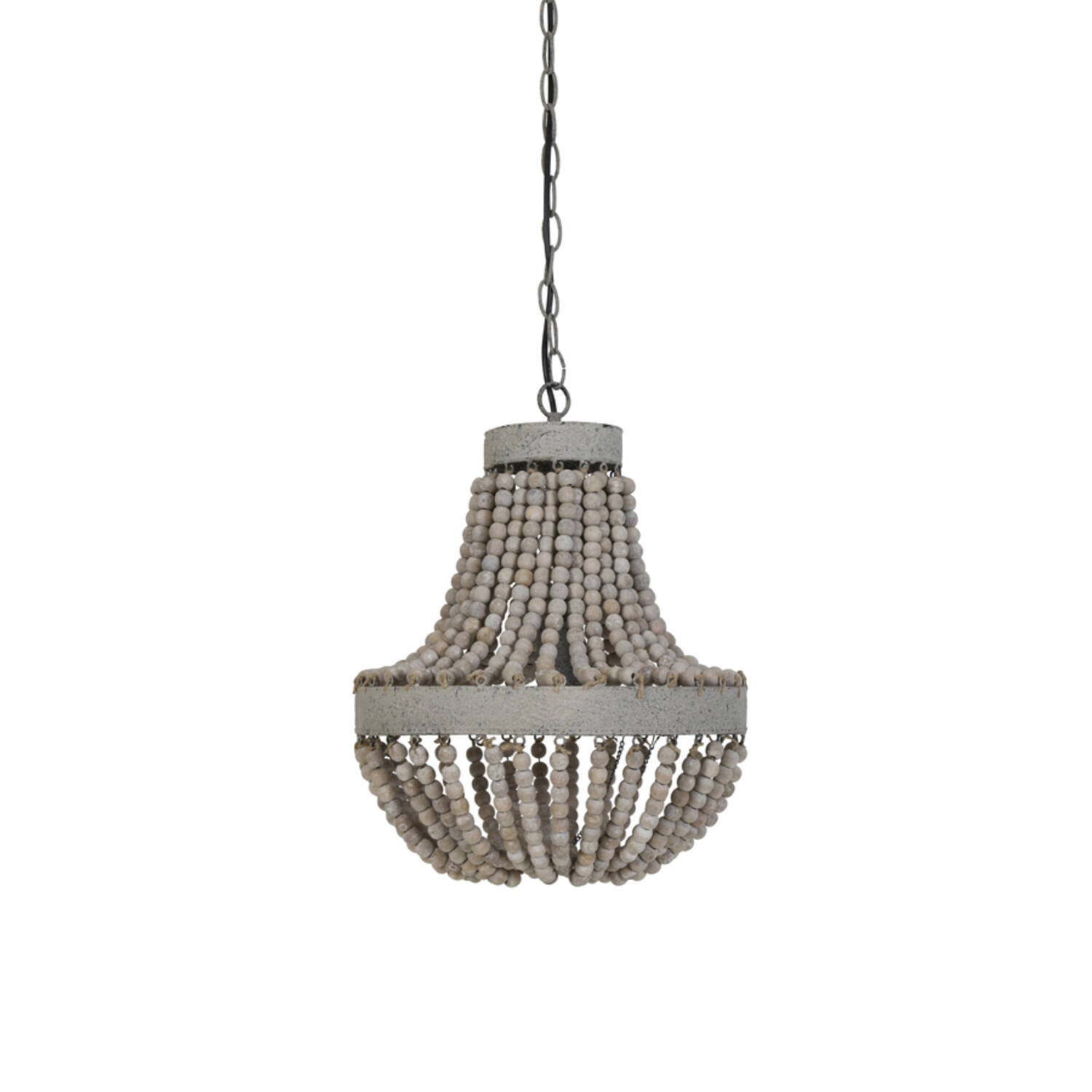 light & living Hanglamp kralen Ø35 5x45 cm LUNA oud wit