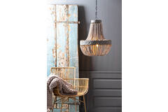 Light & Living Hanglamp Kralen Ø51x63 Cm LUNA Oud Wit