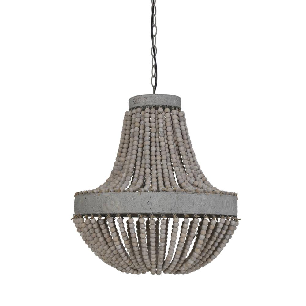 light & living Hanglamp kralen Ø51x63 cm LUNA oud wit