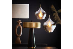 Light & Living Hanglamp Ø20x21 5 Cm RAKEL Antiek Brons+smoke