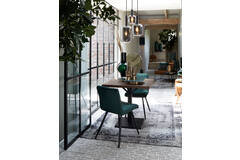 Light & Living Hanglamp Ø21x37 Cm LEKAR Zwart+smoke Glas