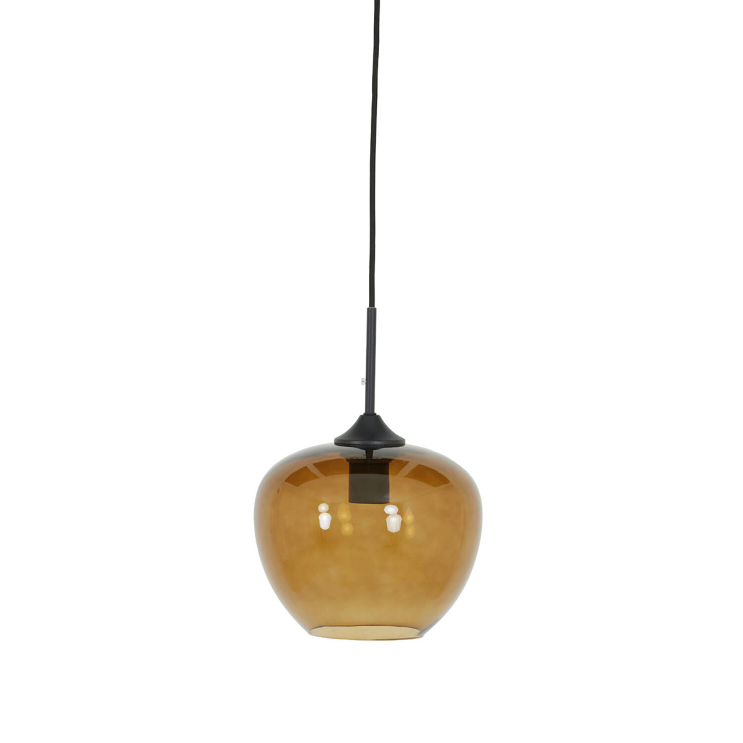 light & living Hanglamp Ø23x18 cm MAYSON glas bruin-zwart