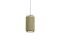 Light & Living Hanglamp Ø27x56 Cm SENDAI Groen+bamboe Naturel