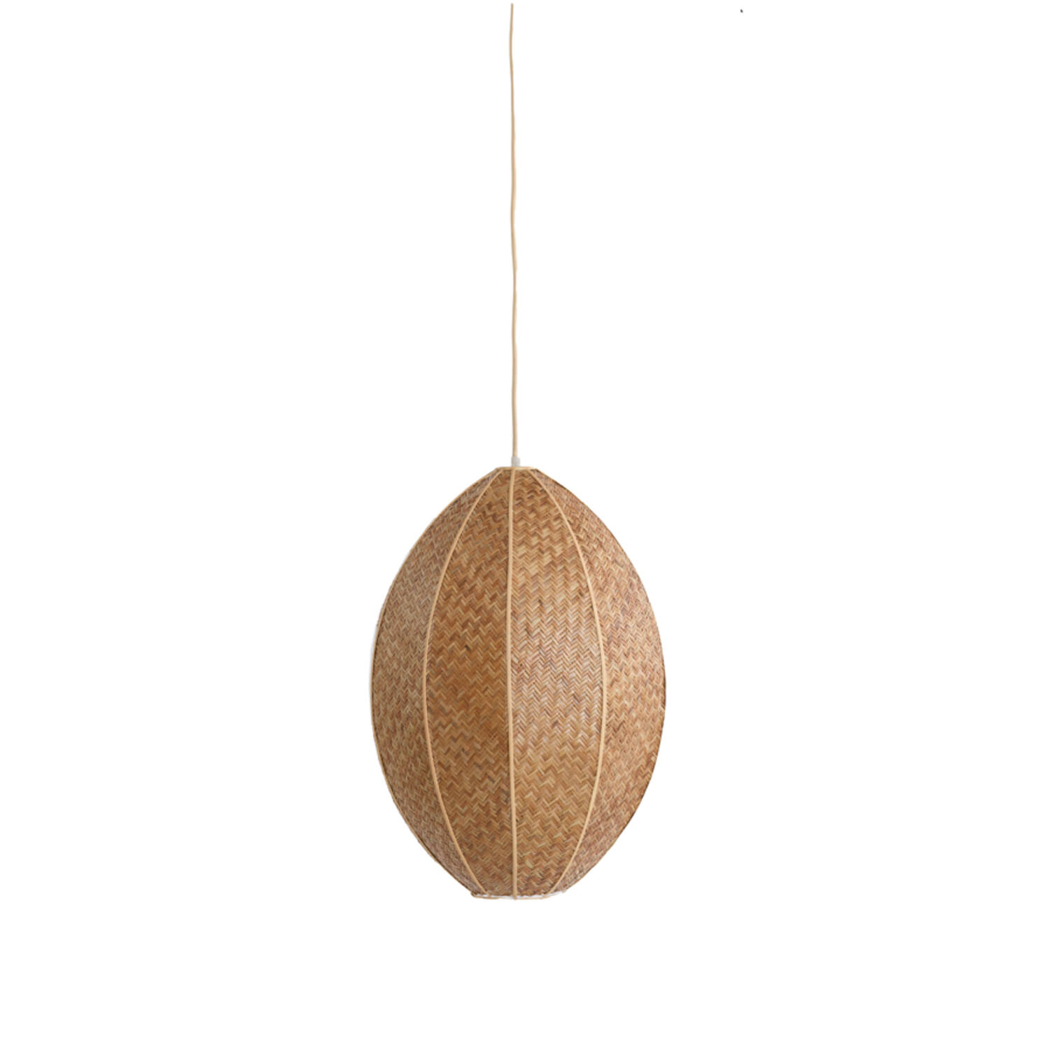 light & living Hanglamp Ø28 5x38 cm MILATOS webbing bruin