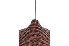 Light & Living Hanglamp Ø28x30 Cm KALENGA Kralen Donker Bruin