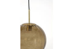 Light & Living Hanglamp Ø30 Cm MAGDALA Glas Bruin+goud