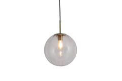 Light & Living Hanglamp Ø30 Cm MAGDALA Glas Licht Grijs+goud