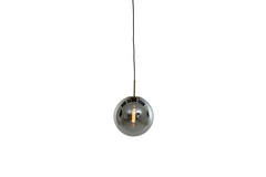 Light & Living Hanglamp Ø30 Cm MEDINA Antiek Brons+smoke Glas