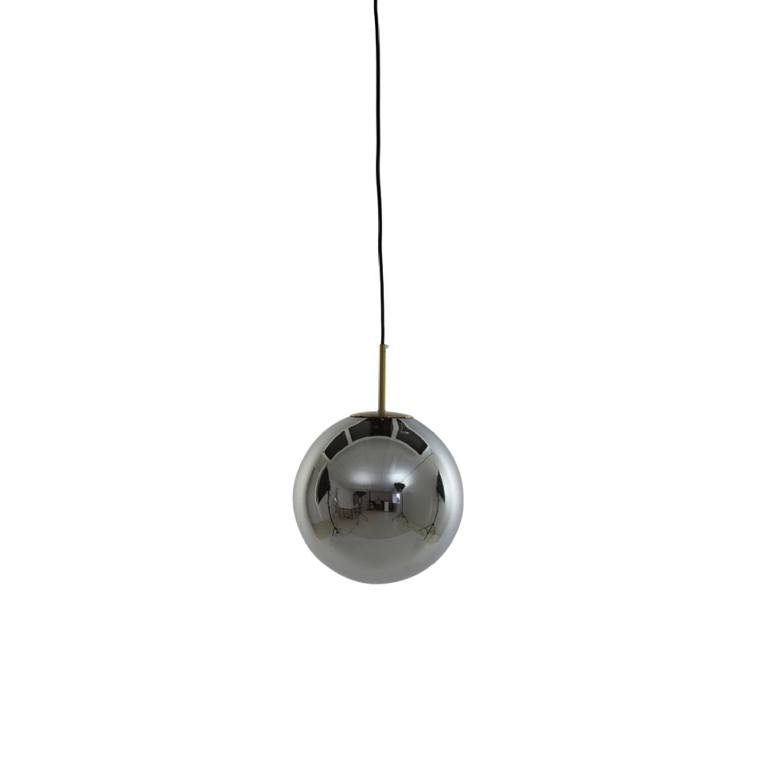 light & living Hanglamp Ø30 cm MEDINA antiek brons+smoke glas