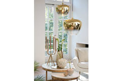 Light & Living Hanglamp Ø30x25 Cm MAYSON Glas Goud-helder+goud