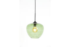Light & Living Hanglamp Ø30x25 Cm MAYSON Glas Groen-mat Zwart