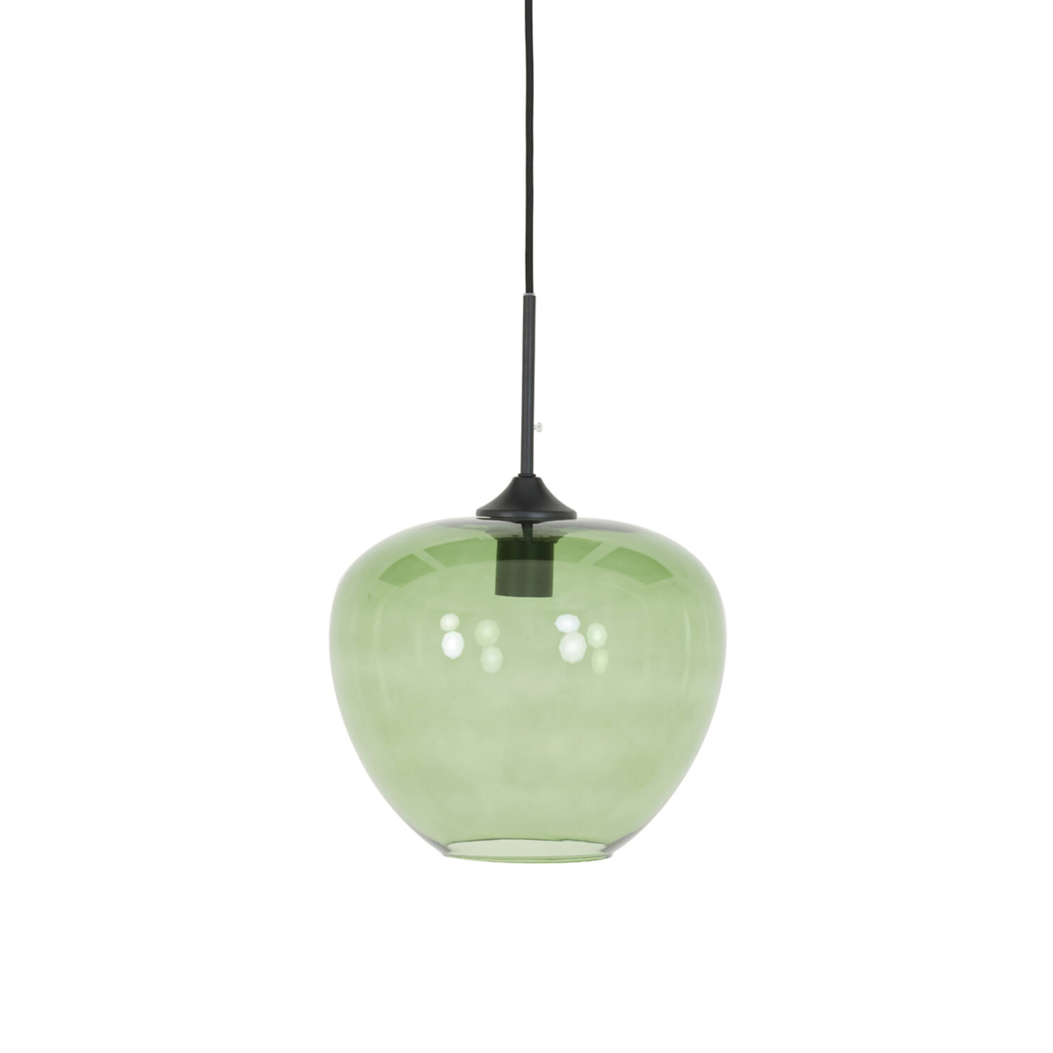 light & living Hanglamp Ø30x25 cm MAYSON glas groen-mat zwart