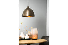 Light & Living Hanglamp Ø30x26 Cm KYLIE Donker Ruw Nikkel