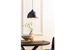 Light & Living Hanglamp Ø30x26 Cm KYLIE Zwart-mat Nikkel