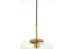 Light & Living Hanglamp Ø30x37 Cm MISTY Glas Amber+goud