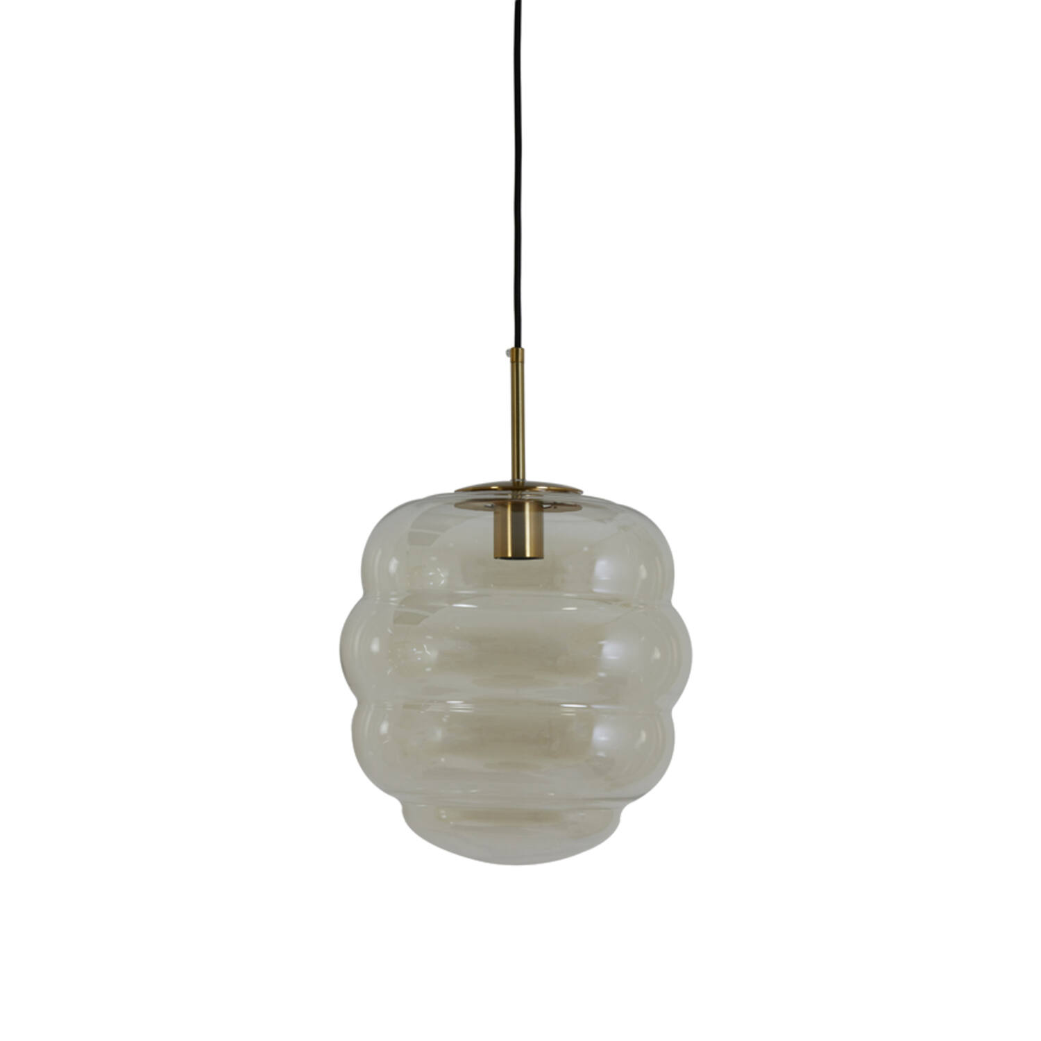light & living Hanglamp Ø30x37 cm MISTY glas amber+goud