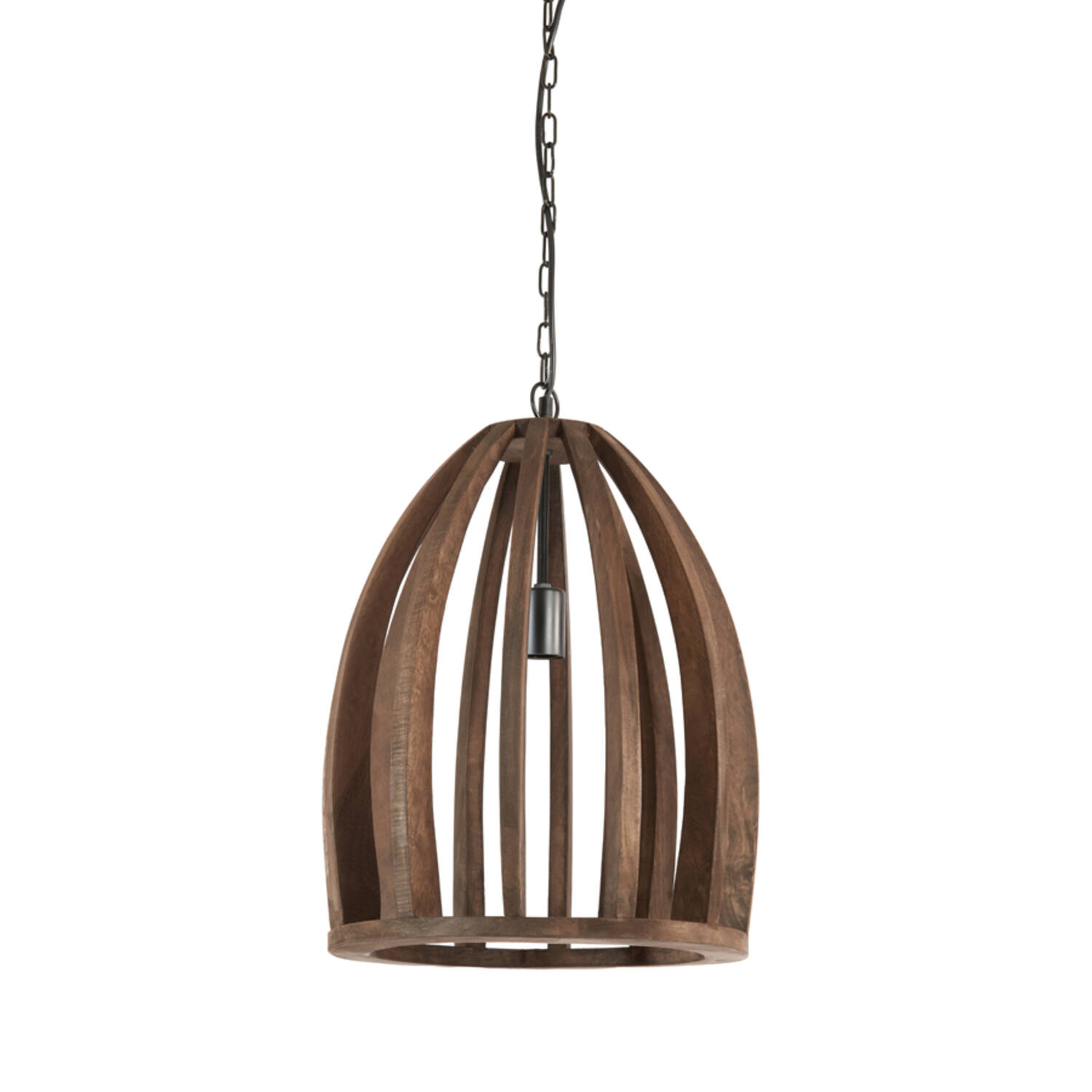 Light & Living Hanglamp Ø38x46 Cm HARANKA Hout Chocolade Bruin