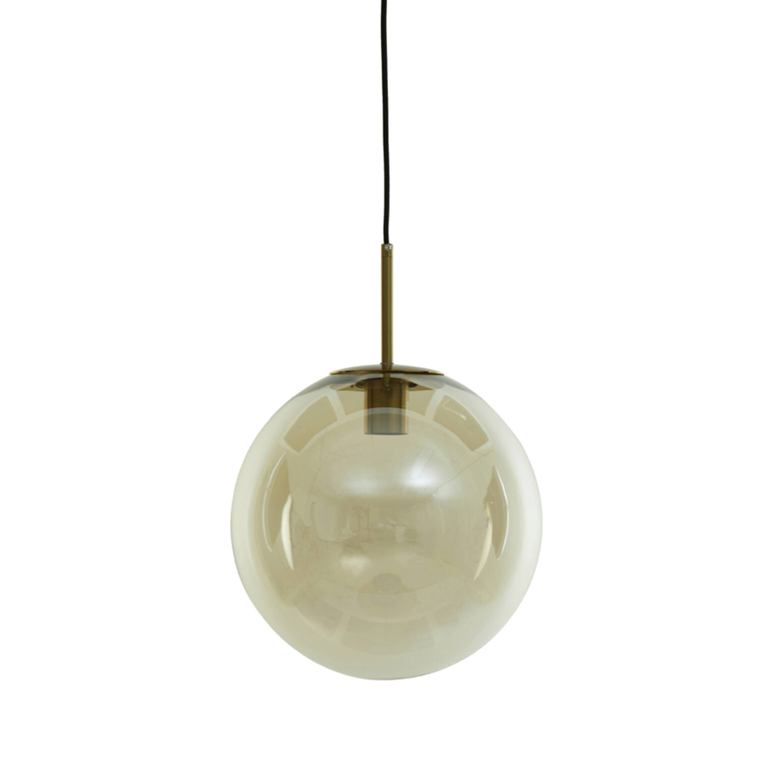 light & living Hanglamp Ø40 cm MEDINA antiek brons+glas amber