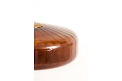 Light & Living Hanglamp Ø40x17 Cm PLEAT Glas Bruin+goud