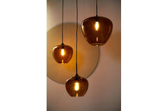 Light & Living Hanglamp Ø40x34 Cm MAYSON Glas Bruin-zwart