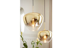 Light & Living Hanglamp Ø40x34 Cm MAYSON Glas Goud-helder+goud