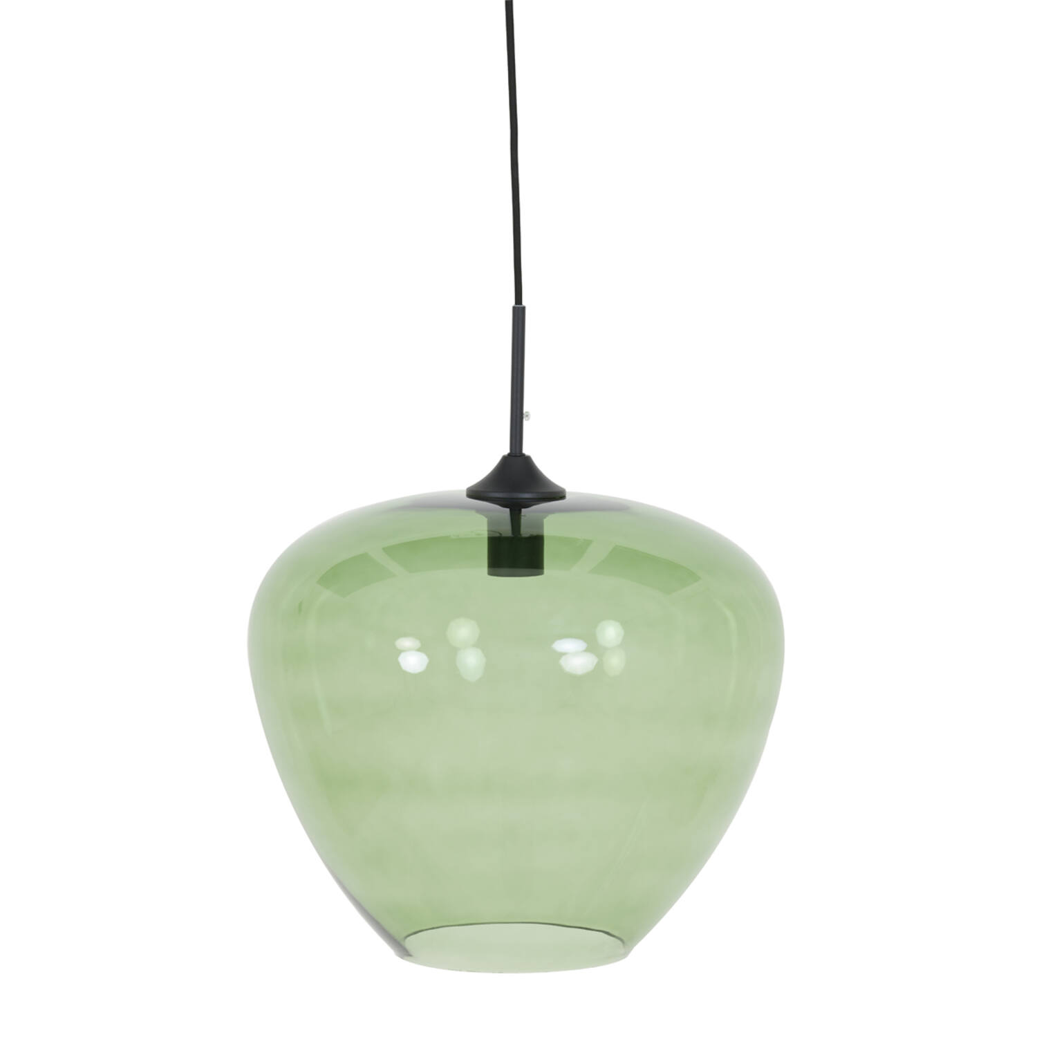 light & living Hanglamp Ø40x34 cm MAYSON glas groen-mat zwart