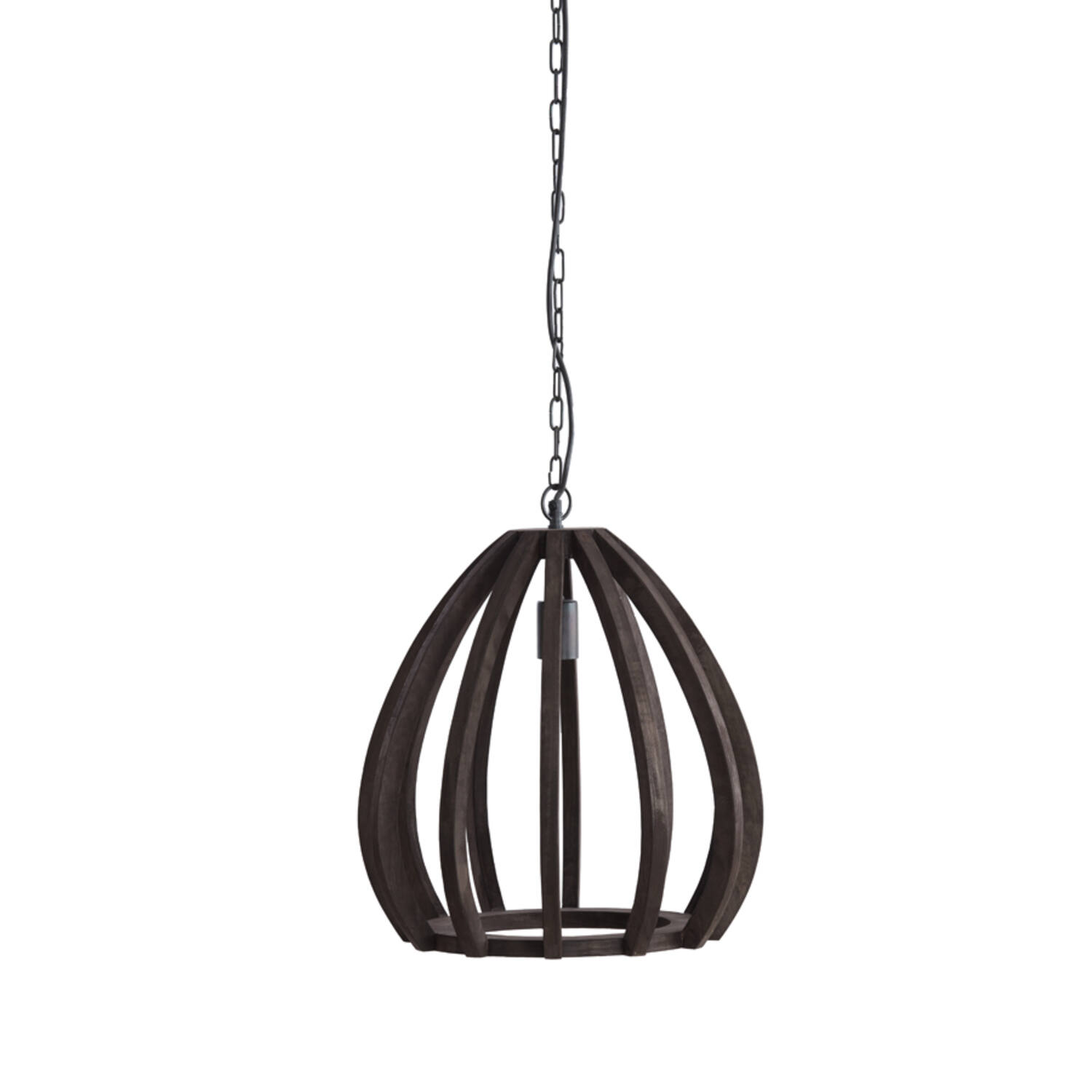 light & living Hanglamp Ø40x42 cm BARSIA hout donker bruin