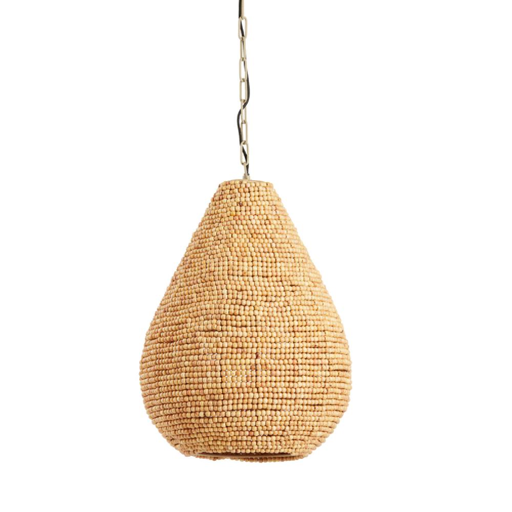 light & living Hanglamp Ø40x51 cm KABINDA kralen naturel