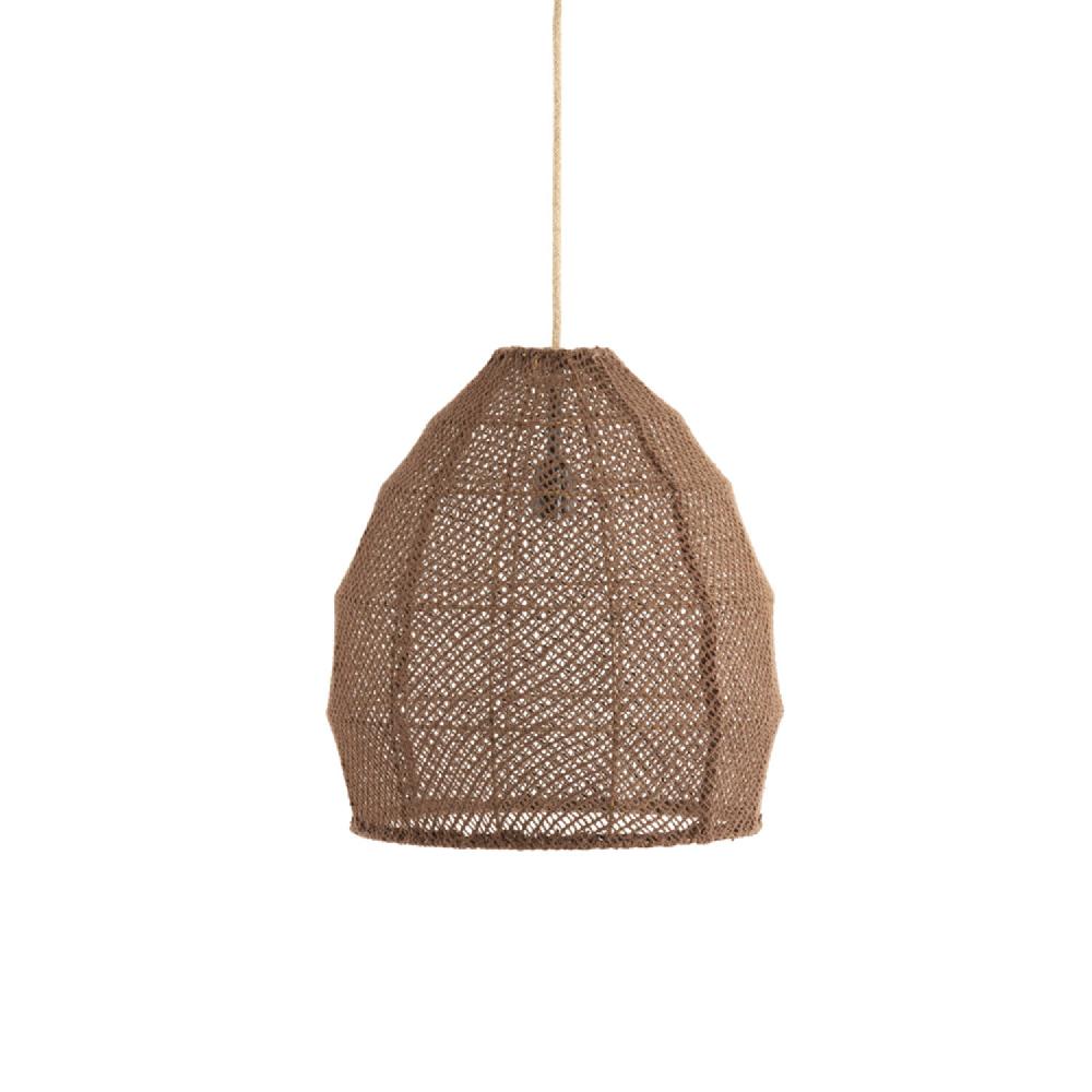 light & living Hanglamp Ø42x42 cm MAKASSAR zijde chocolade bruin