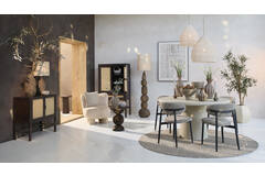 Light & Living Hanglamp Ø42x42 Cm MAKASSAR Zijde Crème