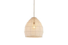 Light & Living Hanglamp Ø42x42 Cm MAKASSAR Zijde Crème