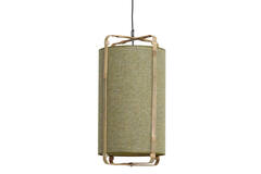 Light & Living Hanglamp Ø42x70 Cm SENDAI Groen+bamboe Naturel