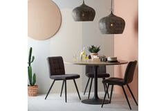 Light & Living Hanglamp Ø43 5x40 5 Cm EMINE Bruin Goud