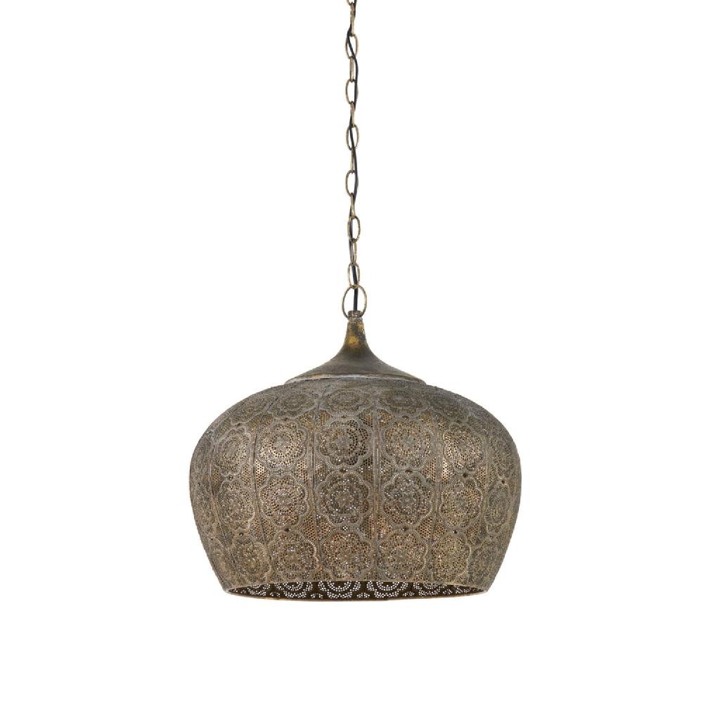 light & living Hanglamp Ø43 5x40 5 cm EMINE bruin goud