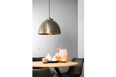 Light & Living Hanglamp Ø45x32 Cm KYLIE Donker Ruw Nikkel