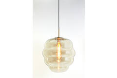 Light & Living Hanglamp Ø45x48 Cm MISTY Glas Amber+goud