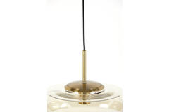 Light & Living Hanglamp Ø45x48 Cm MISTY Glas Amber+goud