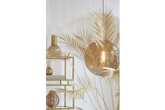 Light & Living Hanglamp Ø48 Cm MAGDALA Glas Bruin+goud