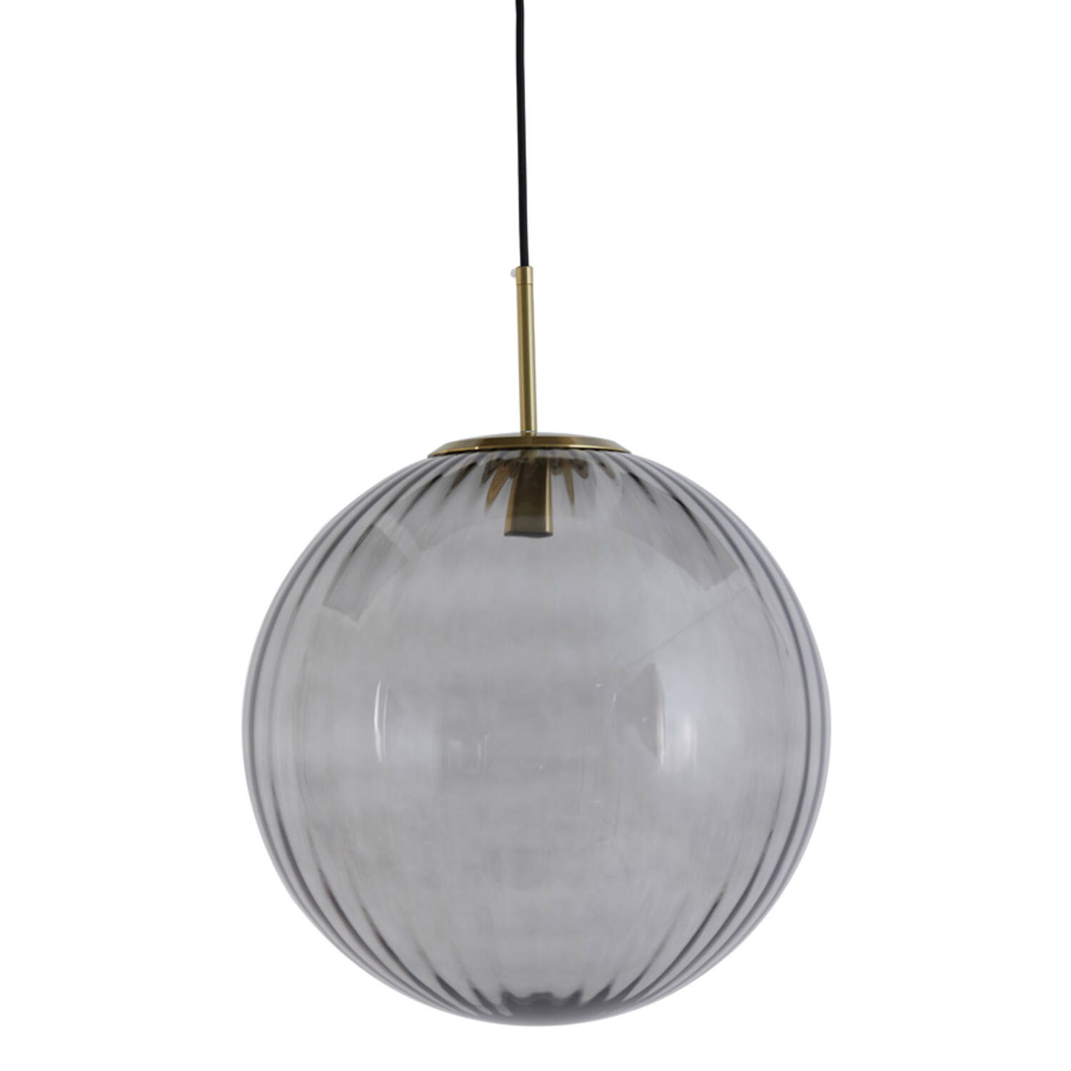 light & living Hanglamp Ø48 cm MAGDALA glas licht grijs+goud