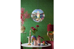 Light & Living Hanglamp Ø48 Cm MEDINA Glas Rainbow+zwart