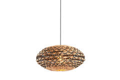 light & living Hanglamp Ø50x23 5 cm TRIPOLI rotan naturel+zwart