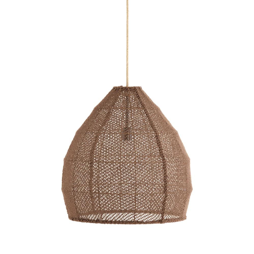 light & living Hanglamp Ø50x50 cm MAKASSAR zijde chocolade bruin