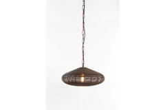 Light & Living Hanglamp Ø60x23 Cm BAHOTO Mat Donker Bruin